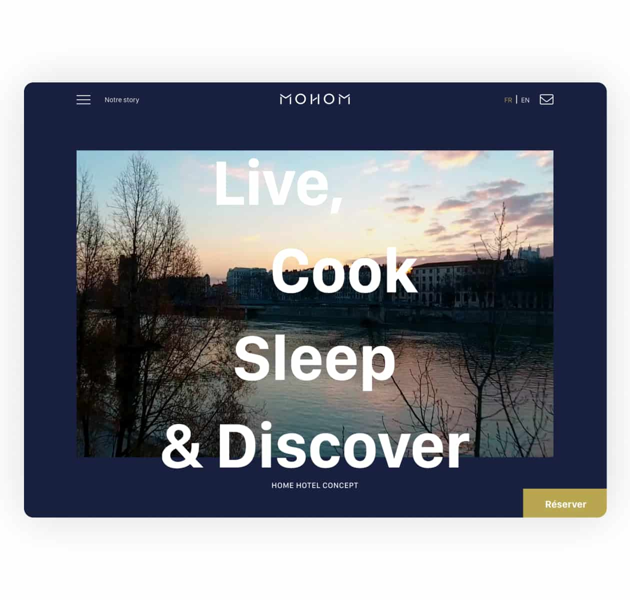 Site web de Mohom par Studio HB