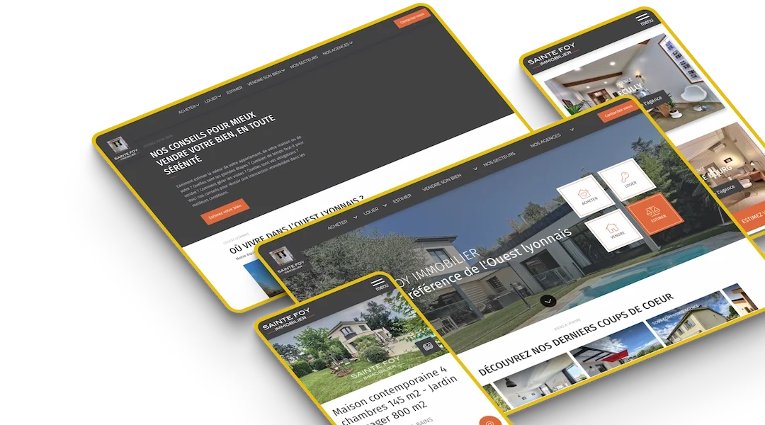 Site web Sainte Foy immobilier