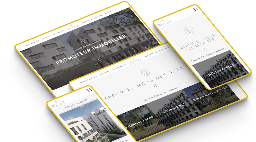 Regency - site web  immobilier