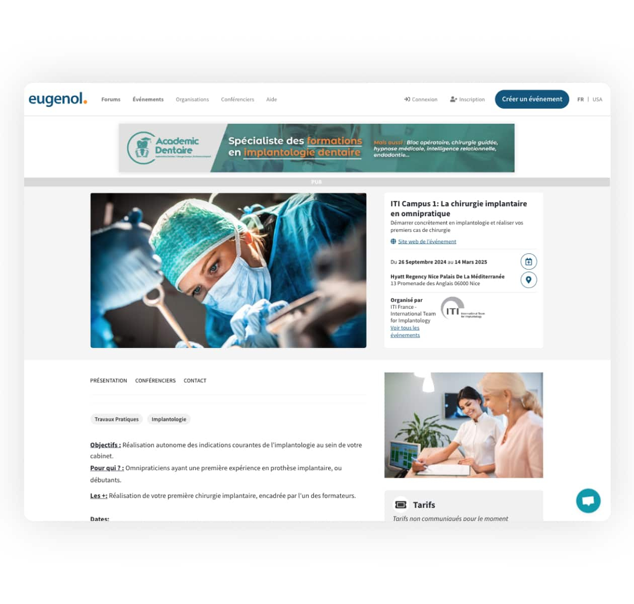 Site web Eugenol réalisé par Studio HB