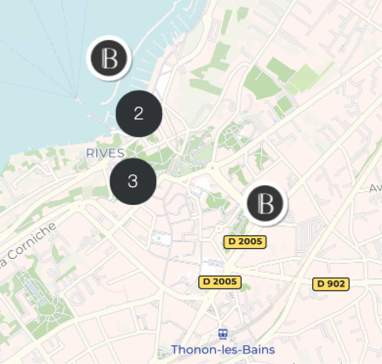 Carte des biens BARNES Leman