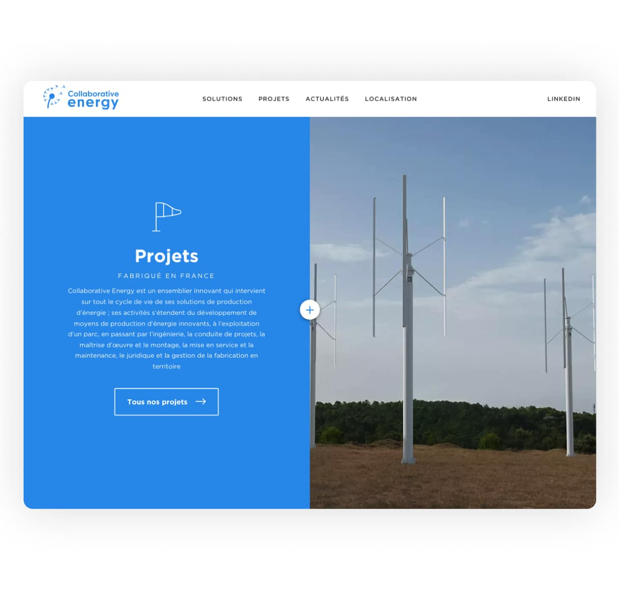 Site web collaborative energy par studio HB