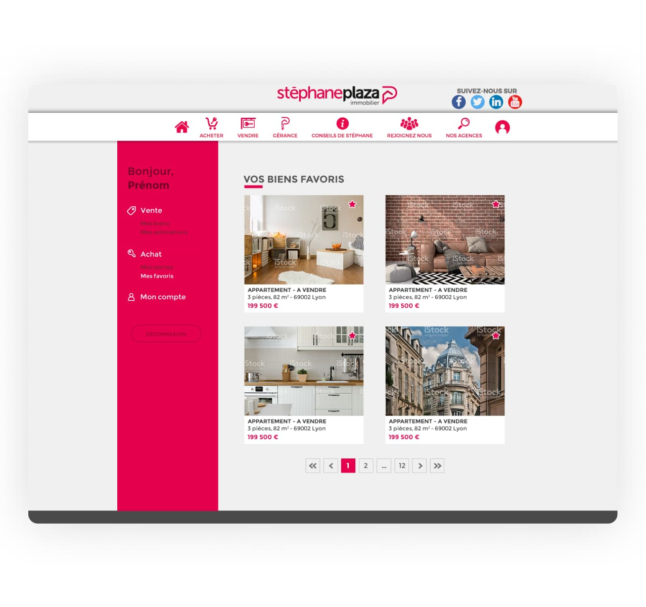 Site web de Stephane Plaza immobilier