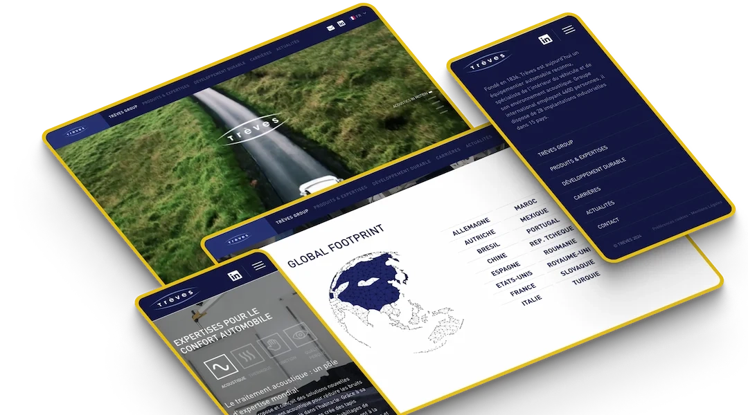 Trèves Group - Site web vitrine