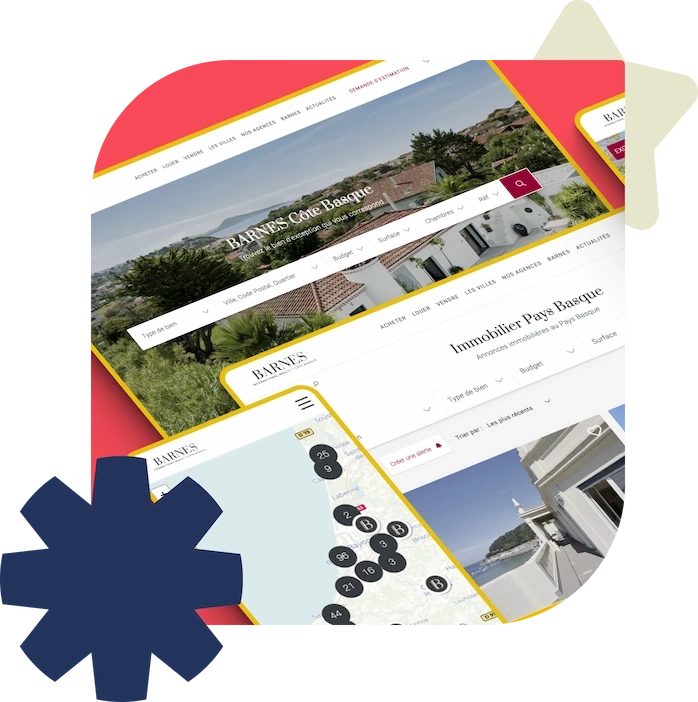 Site web immobilier sur mesure - Studio HB